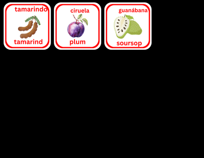 Fruits Flash Cards